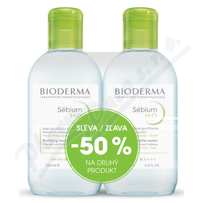 BIODERMA Sébium H2O 250ml 1+1 Festival