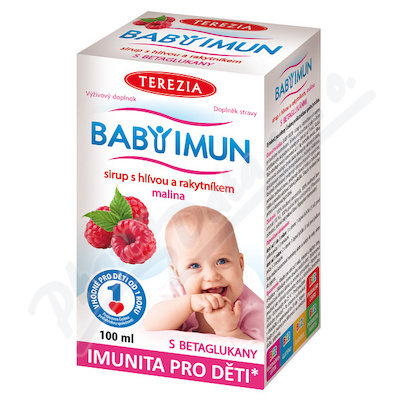 BABY IMUN sirup s hlívou a rakytníkem MALINA 100ml