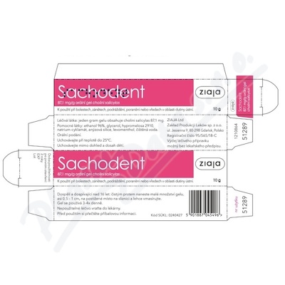 Sachodent orální gel 87.1mg/g orm.gel 1x10g