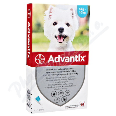 Advantix pro psy 4-10kg spot-on 4x1ml