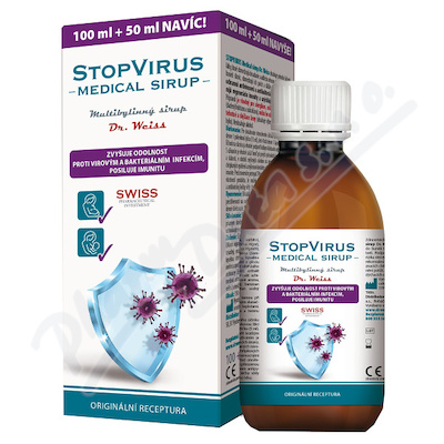 STOPVIRUS Medical sirup Dr. Weiss 100+50ml NAVÍC