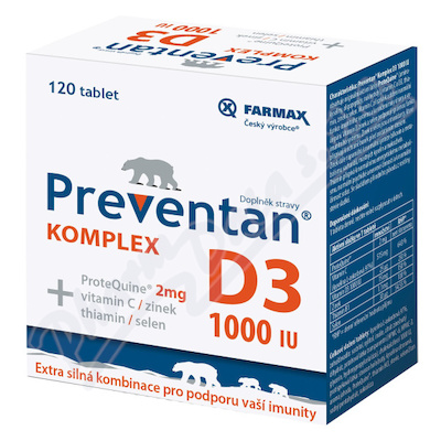 Preventan Komplex D3 1000IU tbl.120