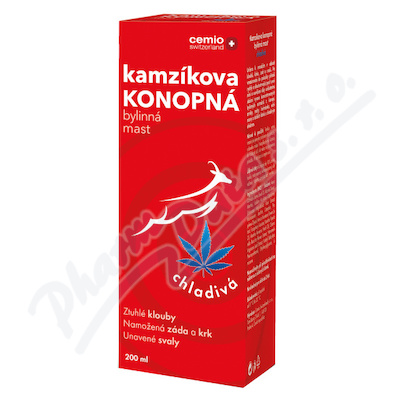 Cemio Kamzíkova konopná mast chladivá 200ml