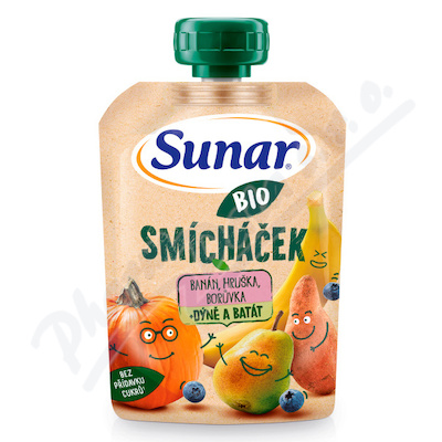 Sunar Smícháček ban/hruš/borův/dýně/batát BIO 100g