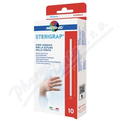 STERIGRAP Náplasťové stehy sterilní 75x3mm 10ks