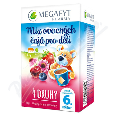 Megafyt Mix ovocných čajů pro děti 4x5x2g