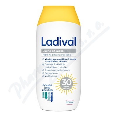 Ladival suchá pokožka mléko OF30 200ml