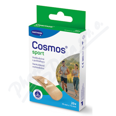 Cosmos sport voděodolná náplast 19x72mm 20ks