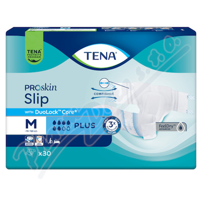 TENA Proskin Slip Plus M ink.kalh.30ks 710607