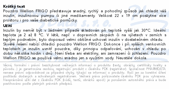 Wellion FRIGO chladící pouzdro vel.XXL