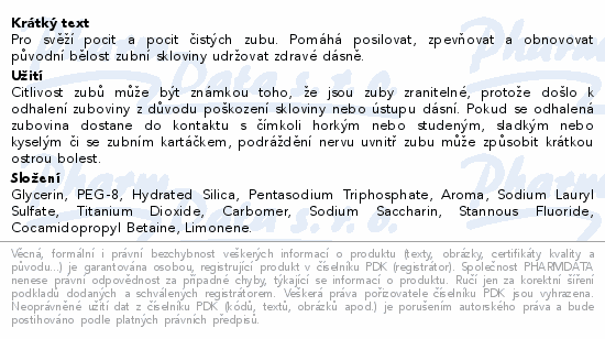 Sensodyne Kompl.ochrana+Whitening zubní pasta 75ml